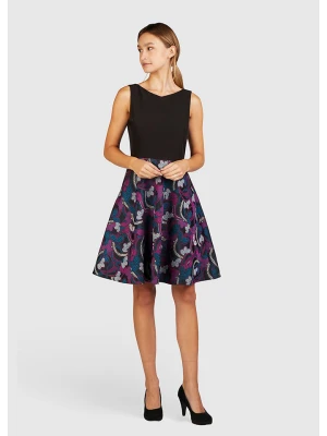 Kleo Sukienka w kolorze fioletowo-czarnym rozmiar: 40