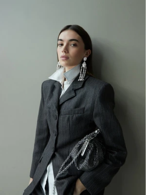 Klipsy Weekend Max Mara Callas 2525756095650 Srebrny