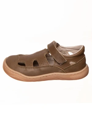 Zdjęcie produktu kmins Skórzane buty w kolorze brązowym do chodzenia na boso rozmiar: 30