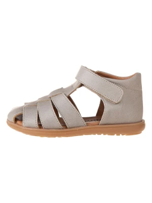 kmins Skórzane półsandały w kolorze szarobrązowym rozmiar: 30