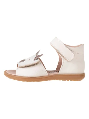 kmins Skórzane sandały w kolorze białym rozmiar: 29