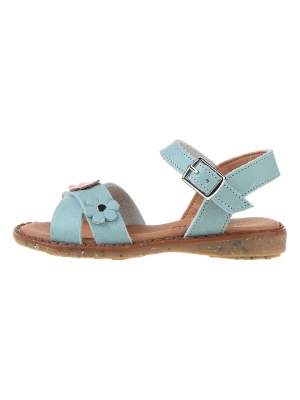 kmins Skórzane sandały w kolorze błękitnym rozmiar: 31