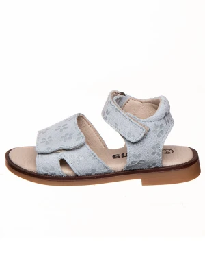 kmins Skórzane sandały w kolorze błękitnym rozmiar: 34