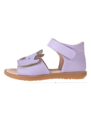 kmins Skórzane sandały w kolorze fioletowym rozmiar: 28