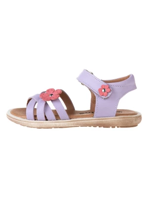 kmins Skórzane sandały w kolorze fioletowym rozmiar: 32