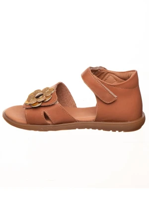 kmins Skórzane sandały w kolorze jasnobrązowym rozmiar: 33