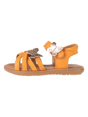 kmins Skórzane sandały w kolorze pomarańczowym rozmiar: 29
