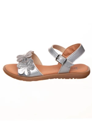 kmins Skórzane sandały w kolorze srebrnym rozmiar: 30