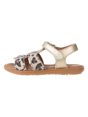 kmins Skórzane sandały w kolorze złotym rozmiar: 30