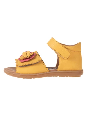 kmins Skórzane sandały w kolorze żółtym rozmiar: 27