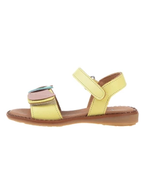 kmins Skórzane sandały w kolorze żółtym rozmiar: 32