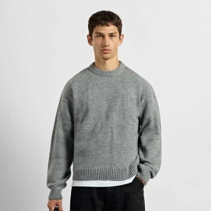 Knit Crewneck Sweater Burocs szary