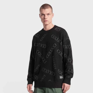 Knit Logo Sweater COLUCCI czarny