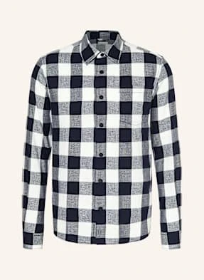 Knowledgecotton Apparel Koszula Outdoorowa Regular Fit blau