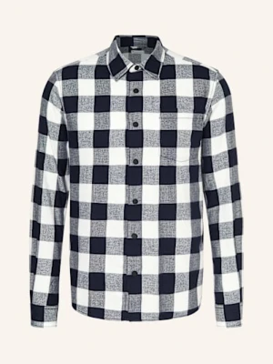 Knowledgecotton Apparel Koszula Outdoorowa Regular Fit blau