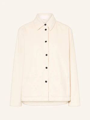 Knowledgecotton Apparel Koszula Sztruksowa weiss