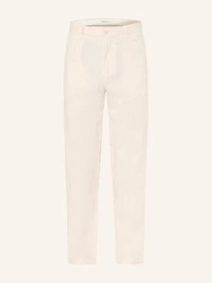 Knowledgecotton Apparel Lniane Spodnie Chino Chuck beige