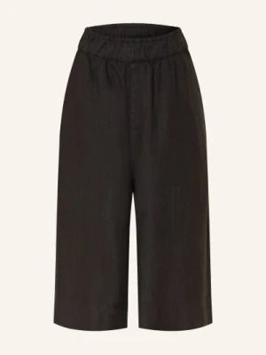 Knowledgecotton Apparel Spodnie-Spódniczka Z Lnu Eve schwarz