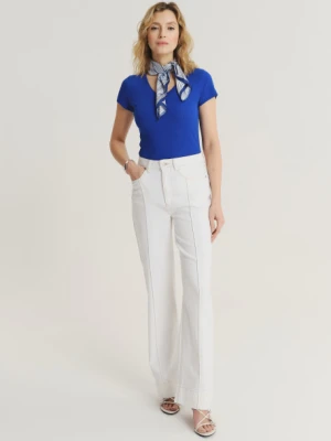 Kobaltowy top w stylu basic Greenpoint