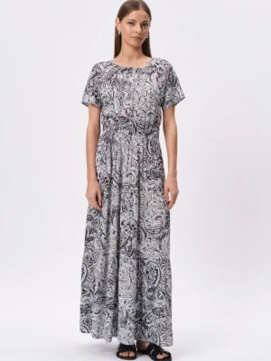 Kobieca sukienka maxi z nadrukiem paisley Greenpoint