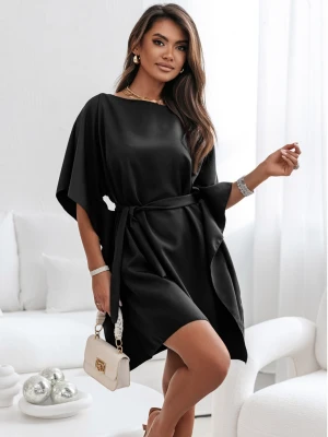 Kobieca sukienka nietoperz CANDICE - czarna  magmac 