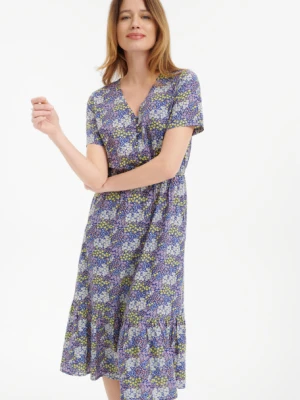 Kobieca sukienka z nadrukiem w łączkę Greenpoint