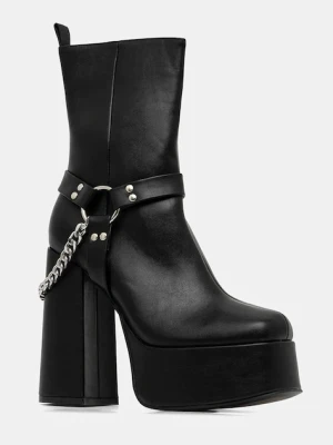 Koi Footwear botki Natron damskie kolor czarny na słupku