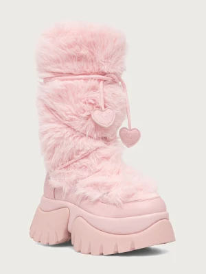 Koi Footwear botki damskie Sasquatch Fluffy Snow Boots różowy