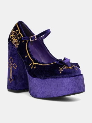 Koi Footwear czółenka Royal Manor kolor fioletowy na słupku