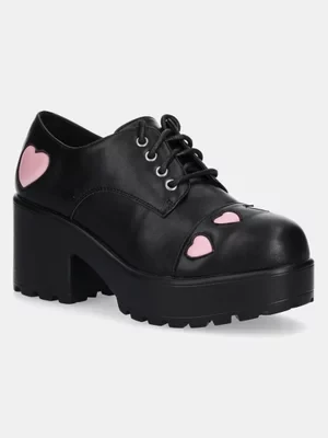 Koi Footwear czółenka TENNIN HEART SHOES kolor czarny na słupku ND116