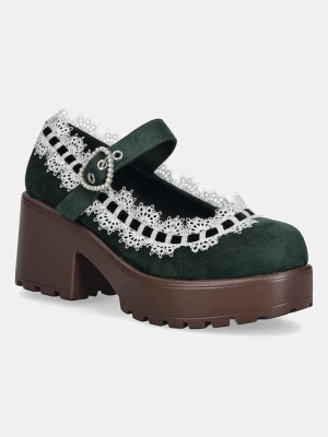 Koi Footwear czółenka Tira Mary Jane kolor zielony na słupku ND37