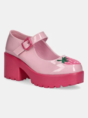 Koi Footwear czółenka Tira Mary Janes ‘Strawberry Cheesecake Edition’ kolor różowy na słupku ND109