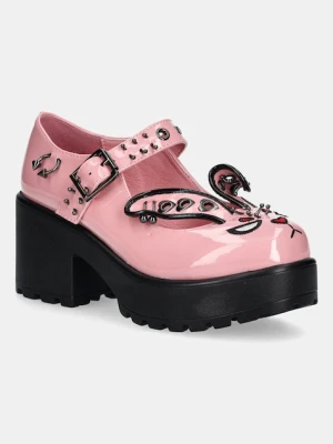 Koi Footwear czółenka Tira Pink Mary Janes Death Raver Bunny kolor różowy na słupku ND199