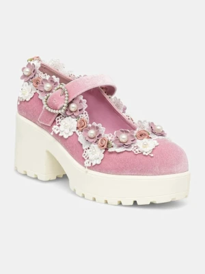 Koi Footwear czółenka Tira Pink Mary Janes ‘Fairy Powder Edition’ kolor różowy na słupku ND106