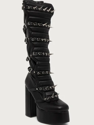 Koi Footwear kozaki damskie Rad-x dangerous Long Boots czarny