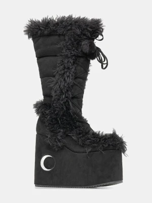 Koi Footwear kozaki x Twilight La Push Crescent damskie kolor czarny na platformie lekko ocieplone SN01