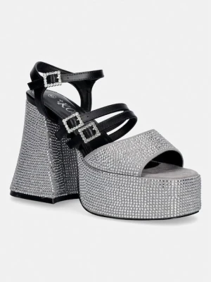Koi Footwear sandały na słupku Felicity Crystal Strappy Heels