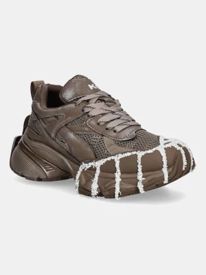 Koi Footwear sneakersy Forest Lines Mega Chunky damskie kolor brązowy LS01