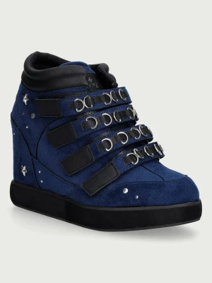 Koi Footwear SPIRE HI TOP WEDGE TRAINERS sneakersy damskie granatowy