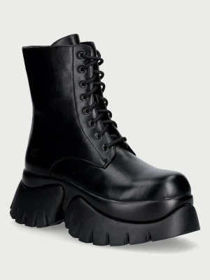 Koi Footwear workery damskie Rancor Lace up Monster Boots czarny