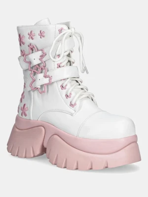 Koi Footwear workery Sakura Miku x Hatsune Miku damskie kolor biały na platformie Sakura Miku
