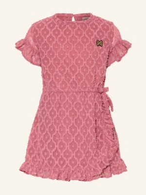 Koko Noko Sukienka Kopertowa Z Falbanami rot