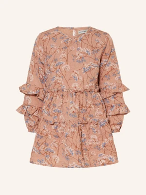 Koko Noko Sukienka Z Falbankami beige