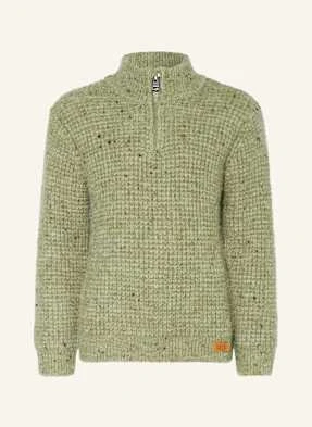Koko Noko Sweter Typu Troyer gruen
