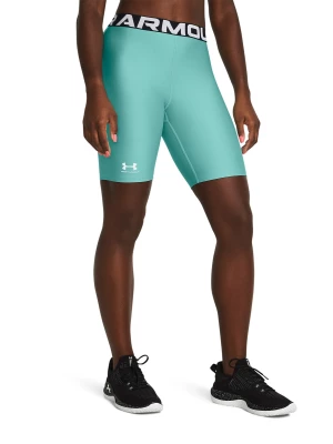 Kolarki treningowe damskie Under Armour UA HG 8in Short - turkusowe