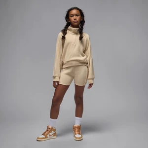 Kolarki z prążkowanego materiału dla dużych dzieci Jordan - Brązowy