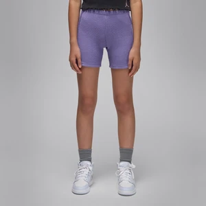 Kolarki z prążkowanego materiału dla dużych dzieci Jordan - Fiolet