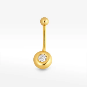 Kolczyk do pępka z białą cyrkonią Filipowicz