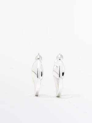 Kolczyk Koło - Srebrny - Massimo Dutti - Female