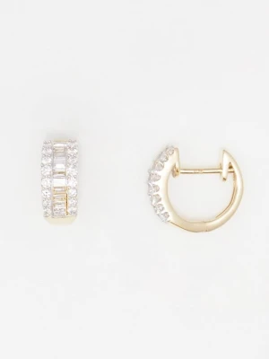 Kolczyki ATELIER DU DIAMANT złoty